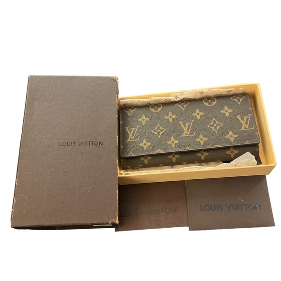 Louis Vuitton Handbags - Authentic With Box and Serial Code Monogrammed Louis Vuitton Wallet